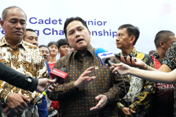 Menpora Erick Thohir Doakan Lima Jurnalis Hilang Kontak di Selat Sunda