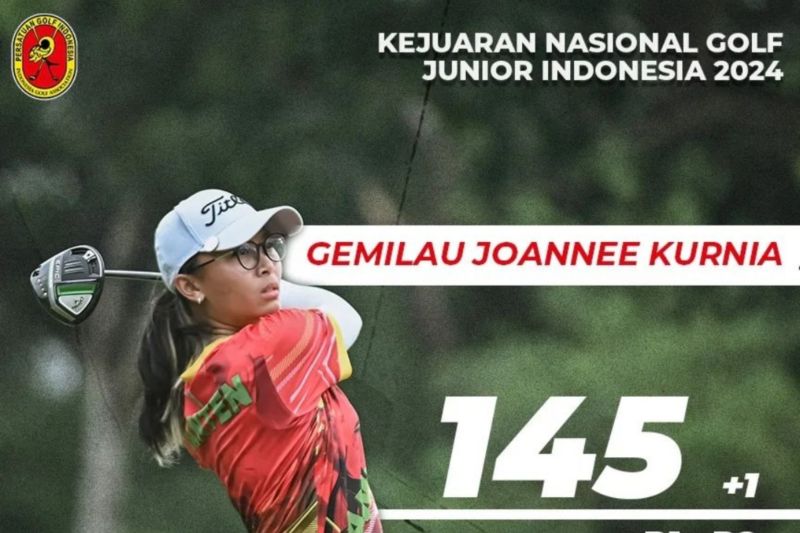 Gemilau Joanne Pertahankan Puncak Klasemen Kejurnas Golf Junior Indonesia 2024