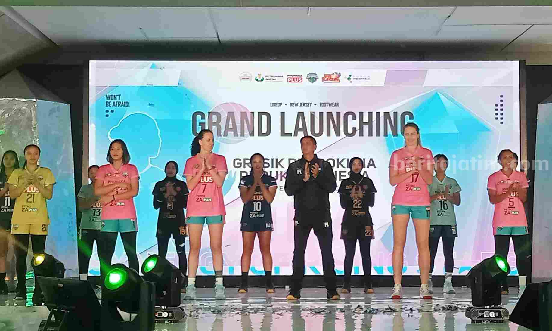 Petrokimia Gresik Lauching  Skuad Proliga 2024, Ada Nabila dan Putri Agustin