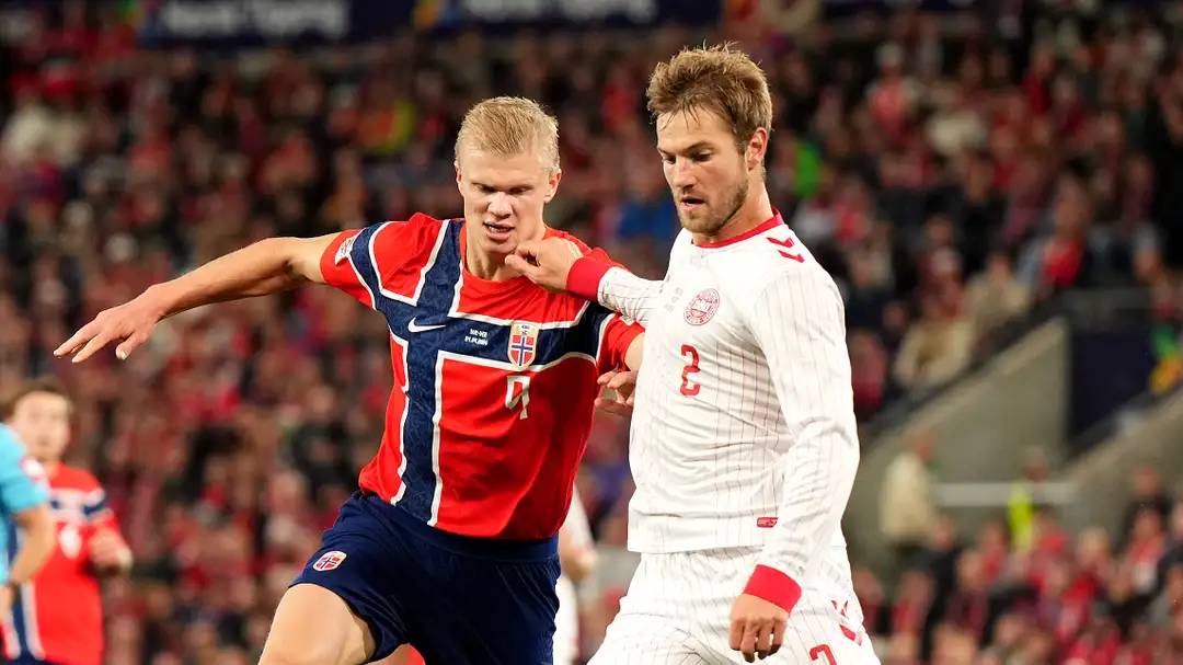 Brace Haaland Bawa Norwegia Tekuk Denmark 3-2