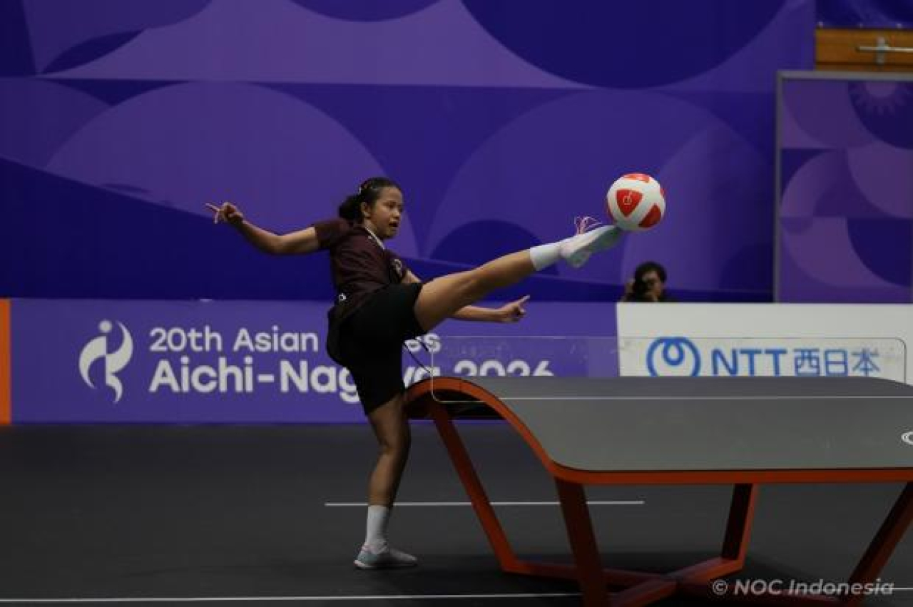 Sumaya ke Final Teqball Asian Games 2026, Bidik Medali Emas