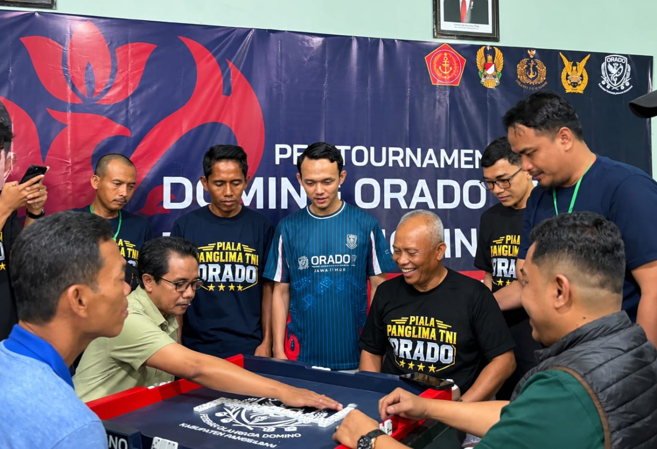 128 Peserta Ramaikan Turnamen Domino Piala Panglima TNI di Pamekasan