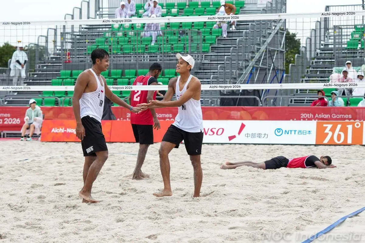 Bintang/Sofyan Raih Medali Perak Voli Pantai Asian Games 2026