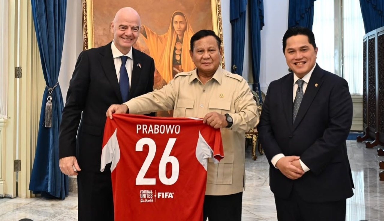 Prabowo dan Gianni Infantino Bahas Pengembangan Sepak Bola Indonesia