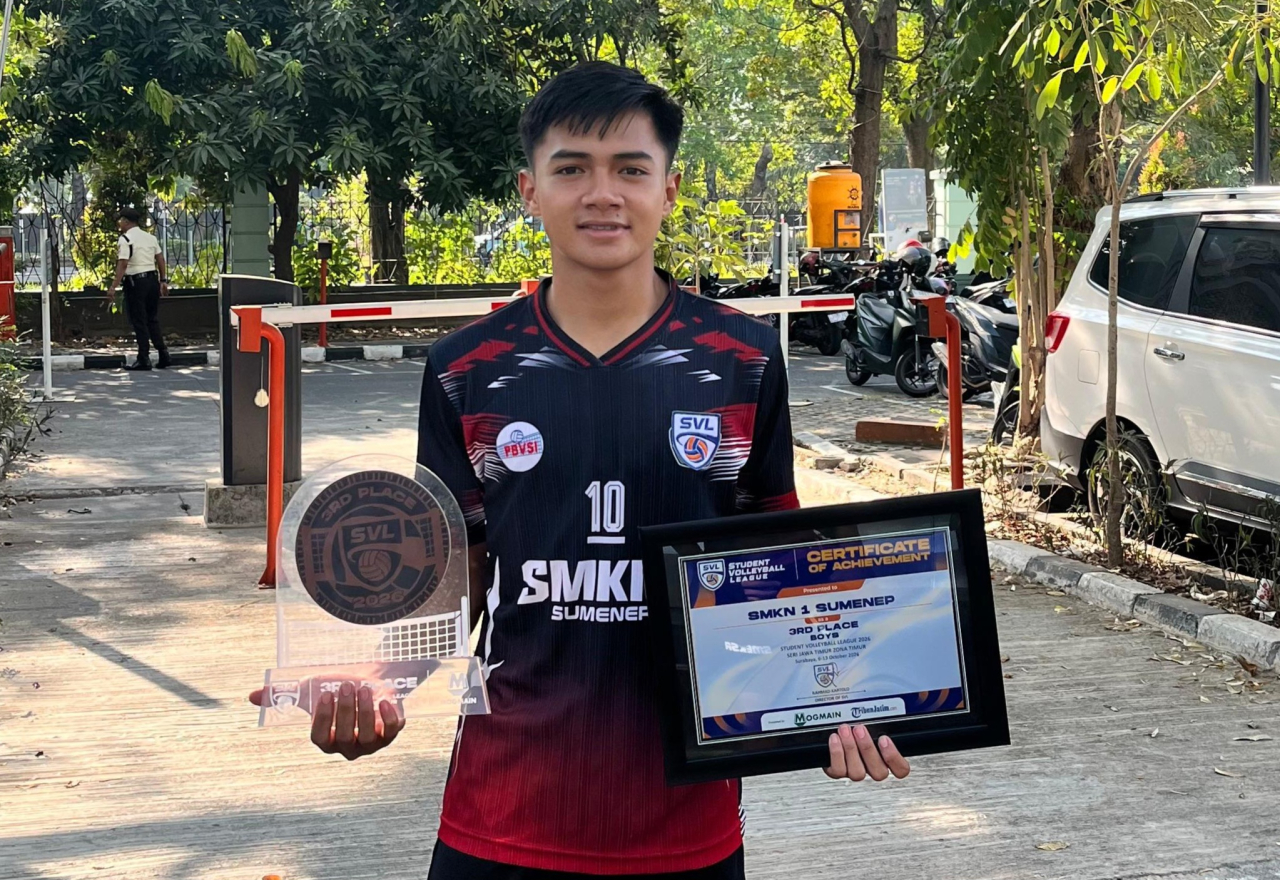 Bayu Dwika Putra, Pemain SMKN 1 Sumenep, Raih Gelar Pemain Terbaik SVL 2026