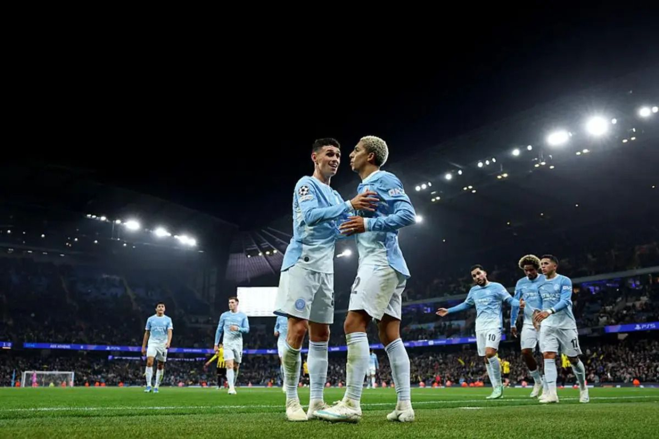 Manchester City Bantai AEK Athena 5-1, Phil Foden Cetak Hattrick