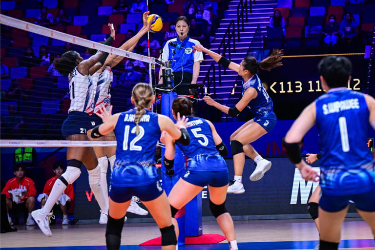 VNL 2024, Thailand Menang 3-1 atas Republik Dominika