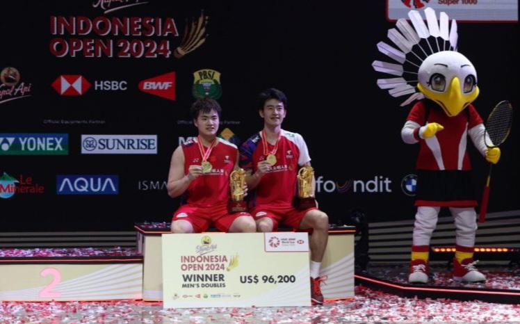 China Sabet Juara Umum Indonesia Open 2024